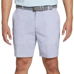 Walter Hagen Men's Clubhouse 9" Blue Striped Seersucker Golf Shorts NEW WITH TAG